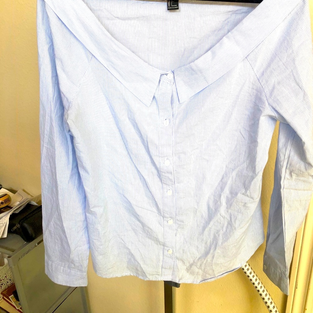 Pin stripped sexy shirt